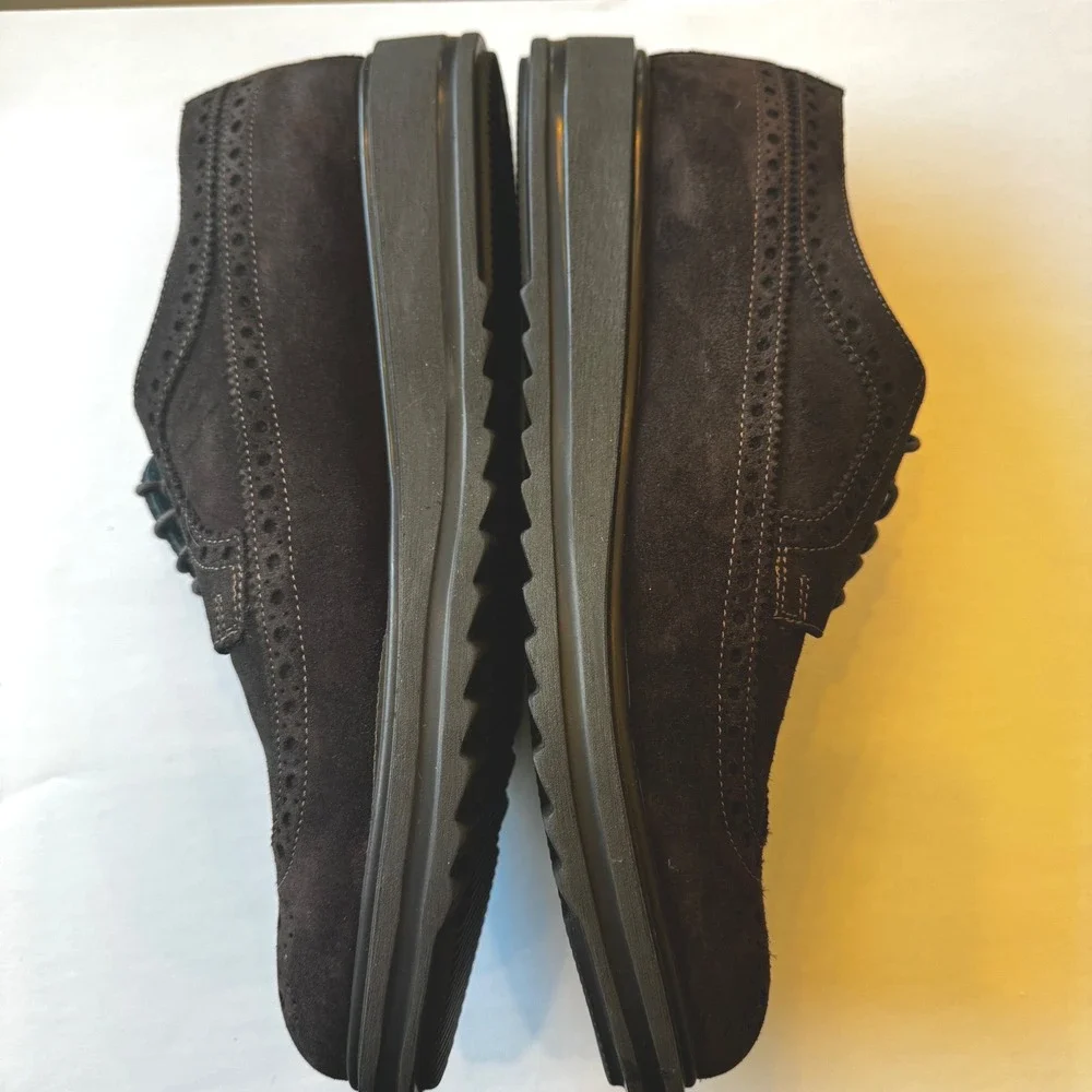 Mark Nason Skechers Men 12-12.5 EU 46 Brown Suede Wingtip‎ Oxford Shoes Classic